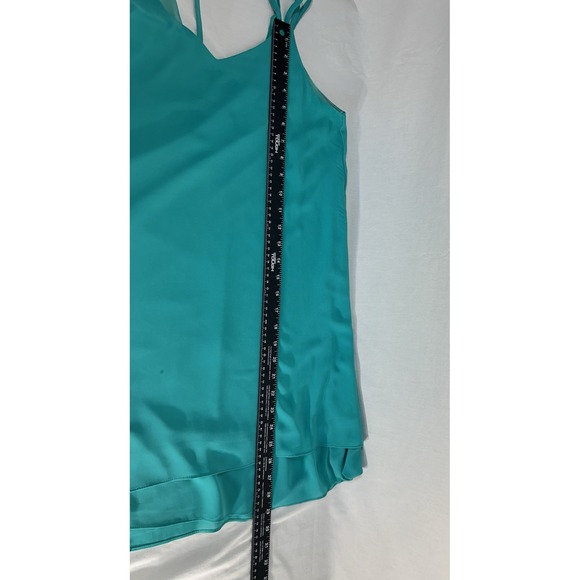 Love Riche Beachy Spring Break Feminine Teal Blue Swing Layered Dress Sz S - Picture 5 of 9